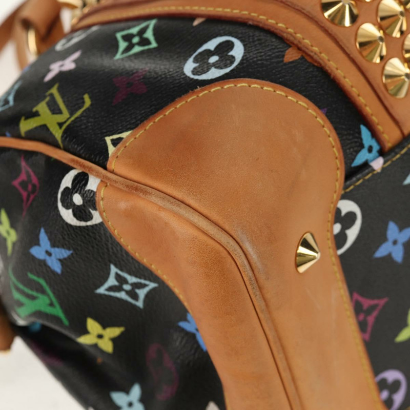 【日本直送】路易威登 Monogram Multicolor Courtney MM 手提包 2way 黑色 M45642 正品 BA8731V-22