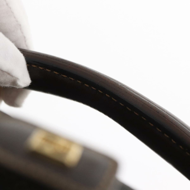 【日本直送】FENDI Zucca帆布旅行箱,黑色/棕色,正品,貨號155959SAV-14