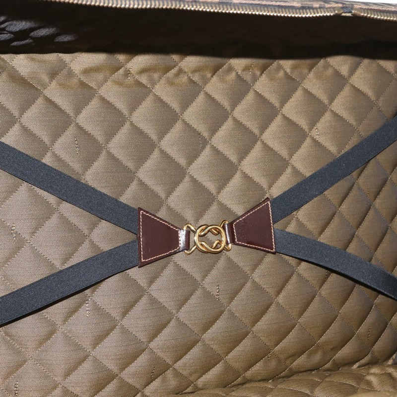 【日本直送】FENDI Zucca帆布旅行箱,黑色/棕色,正品,貨號155959SAV-24