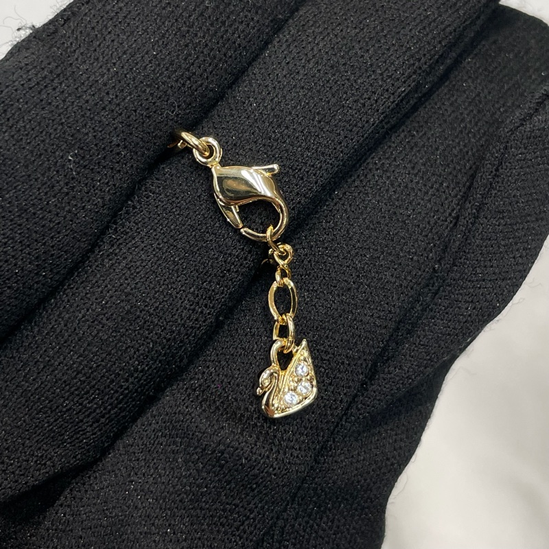 Swarovski 金色閃鑽圓形項鏈 XB642-6