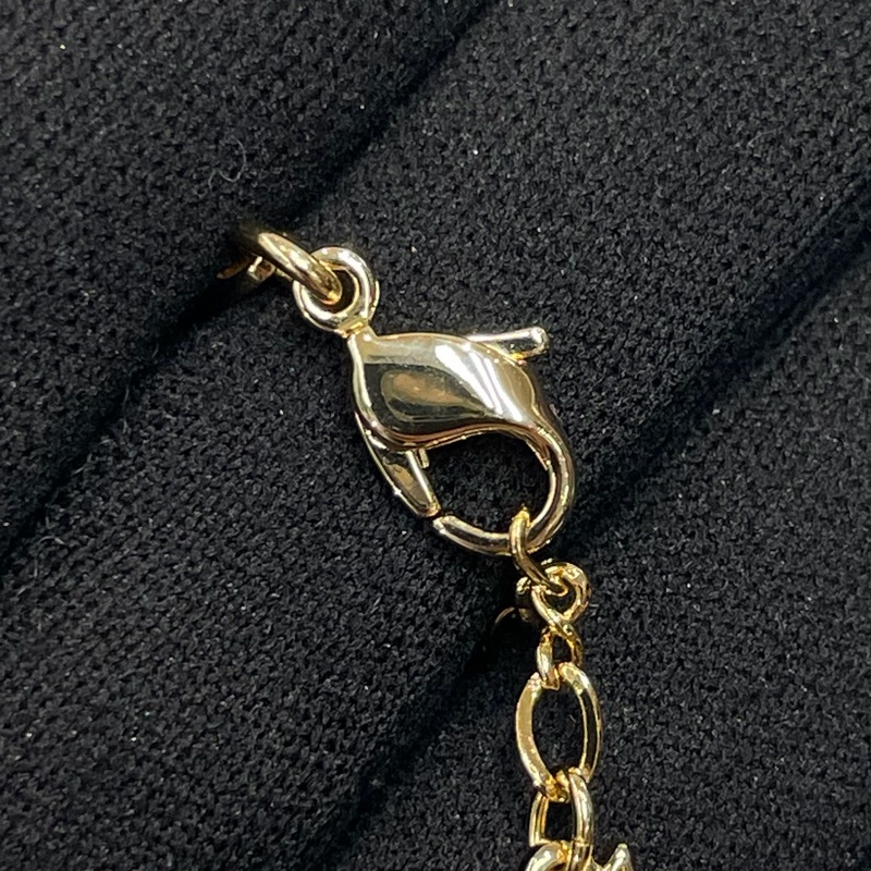 Swarovski 金色閃鑽圓形項鏈 XB642-11