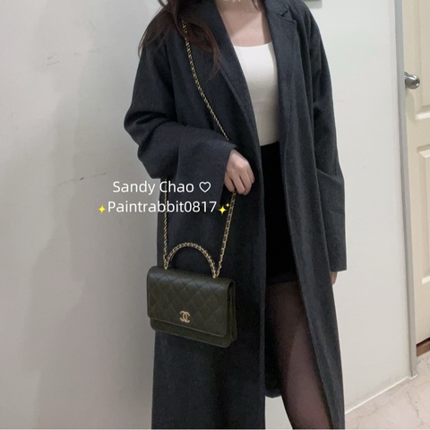 ෆ Chanel 手把woc 墨綠色
