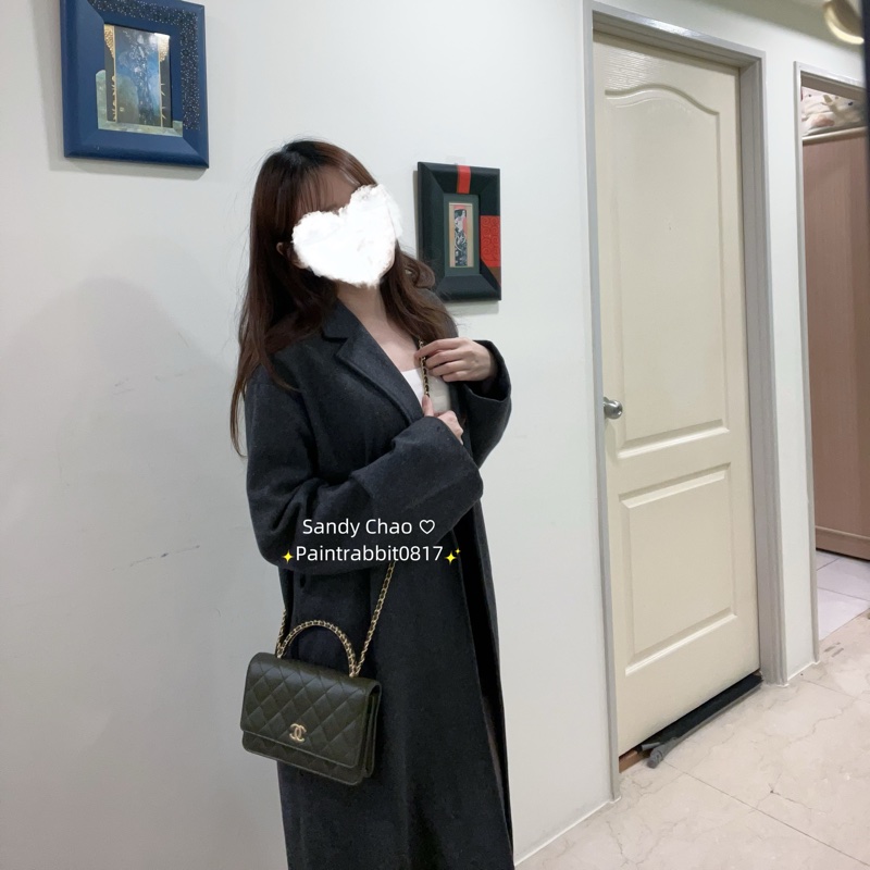 ෆ Chanel 手把woc 墨綠色-1