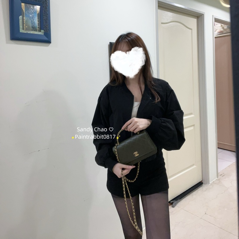 ෆ Chanel 手把woc 墨綠色-3