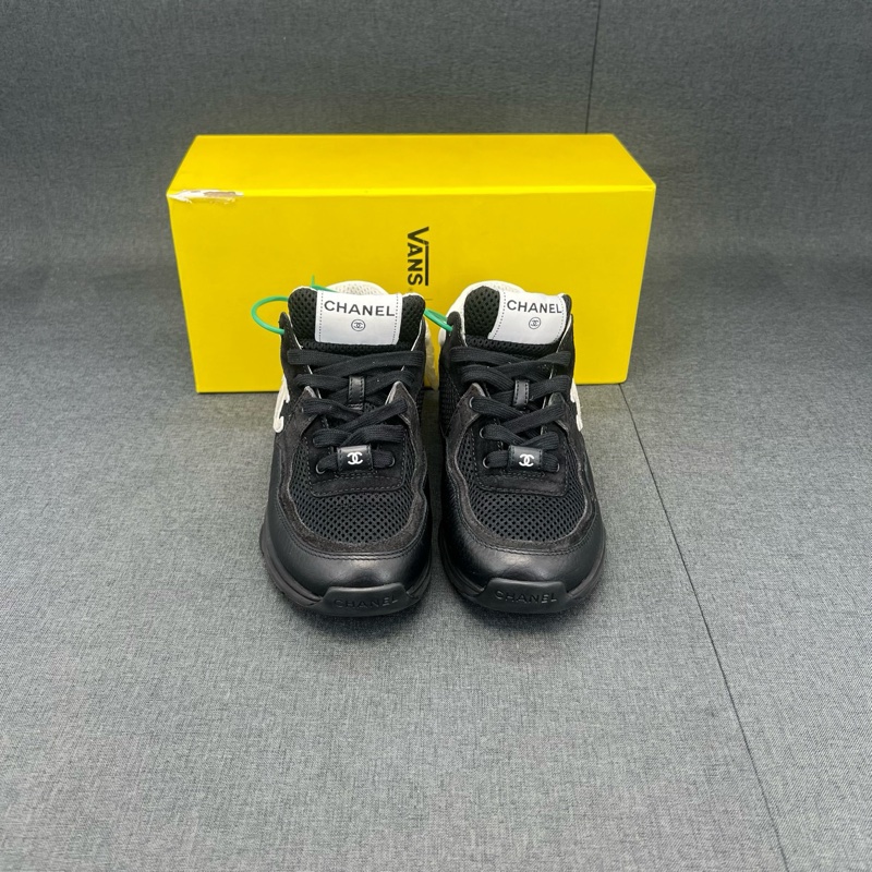 香奈兒 雙C 黑白 運動鞋 碼數 36 99 新-1