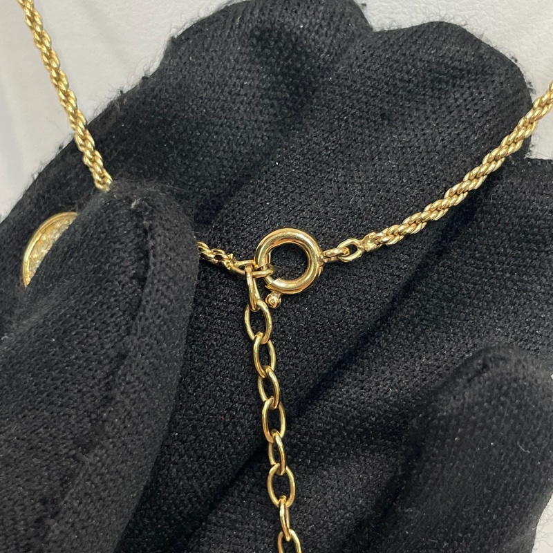 Dior 中古CD logo水鑽項鏈 XB352-6