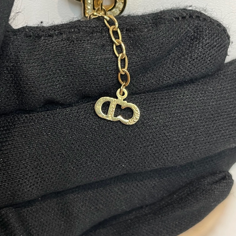Dior 中古CD logo水鑽項鏈 XB352-9