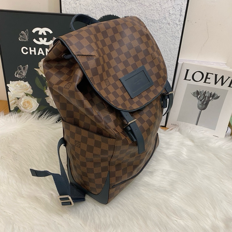 98新Lv 路易威登 Runner棋盤格雙肩包 超大容量  出行通勤都適用-2