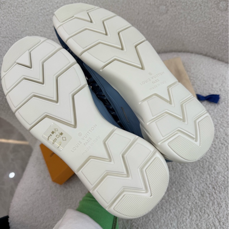 LV路易威登 男士Fastlane牛仔布運動鞋 尺碼41 99 新閒置未使用-3
