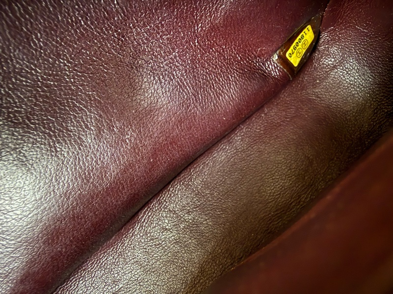 Chanel 香奈兒cf小號黑色羊皮雙蓋金扣鏈條包,鐳射11開-13