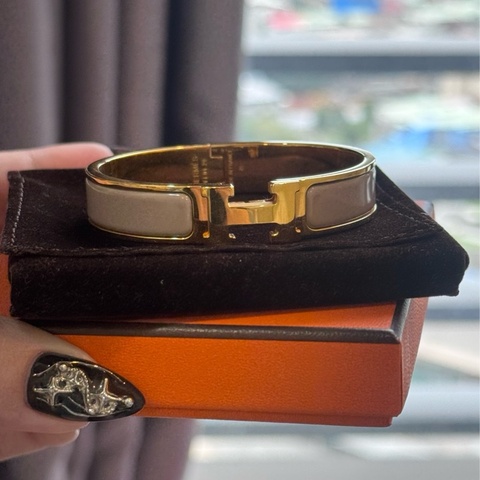 HERMES Clic H 手環 栗子色