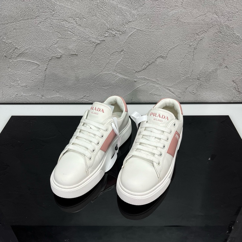 98新 PRADA 普拉達 粉標小白鞋/尺碼 36碼/輕微使用/-0