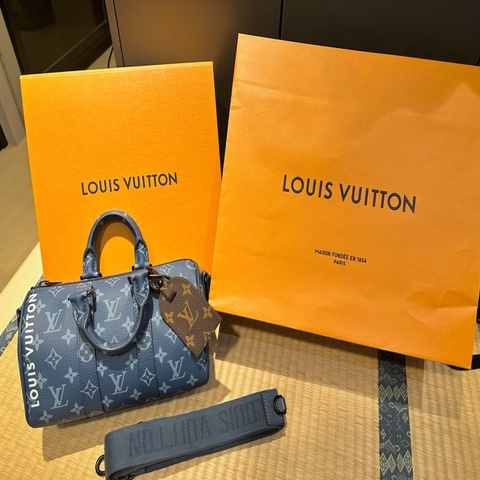 LOUIS VUITTON Keepall 25 太平洋藍 平野紫耀同款