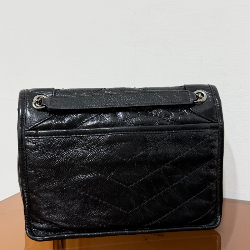 #極新 #全網最便宜 YSL Niki Baby 黑色銀鏈-4