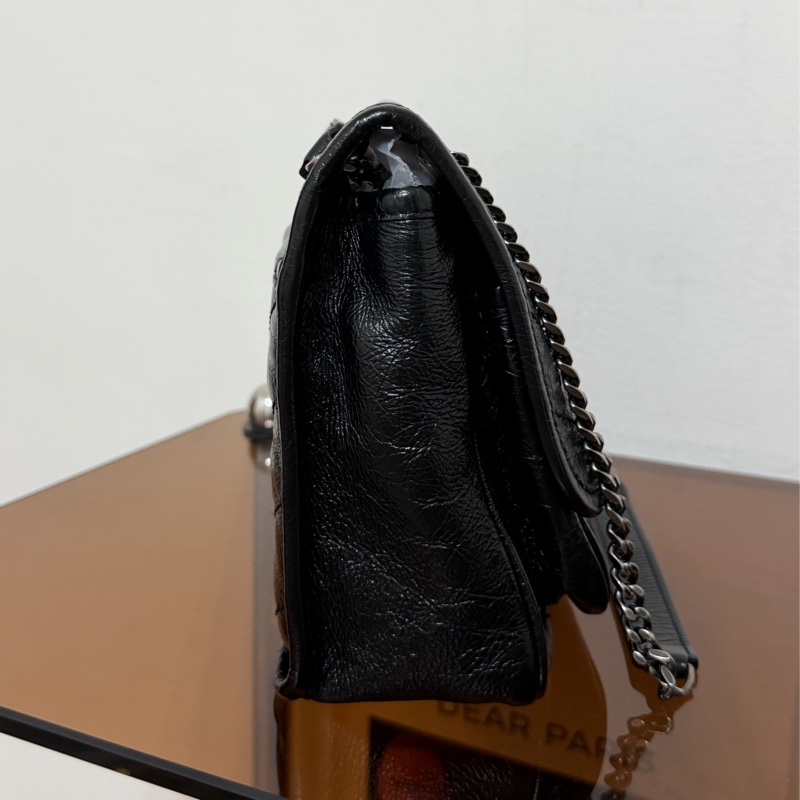 #極新 #全網最便宜 YSL Niki Baby 黑色銀鏈-5