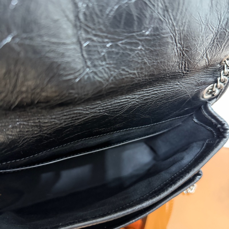 #極新 #全網最便宜 YSL Niki Baby 黑色銀鏈-17