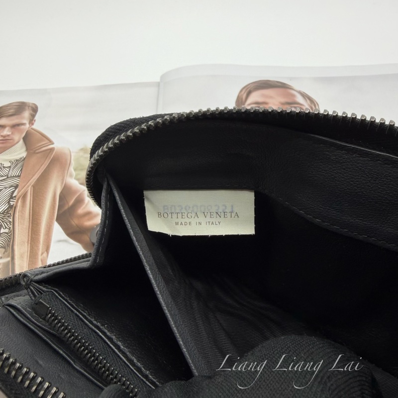 BOTTEGA VENETA BV 經典編織小牛皮拼接拉鍊長夾-4