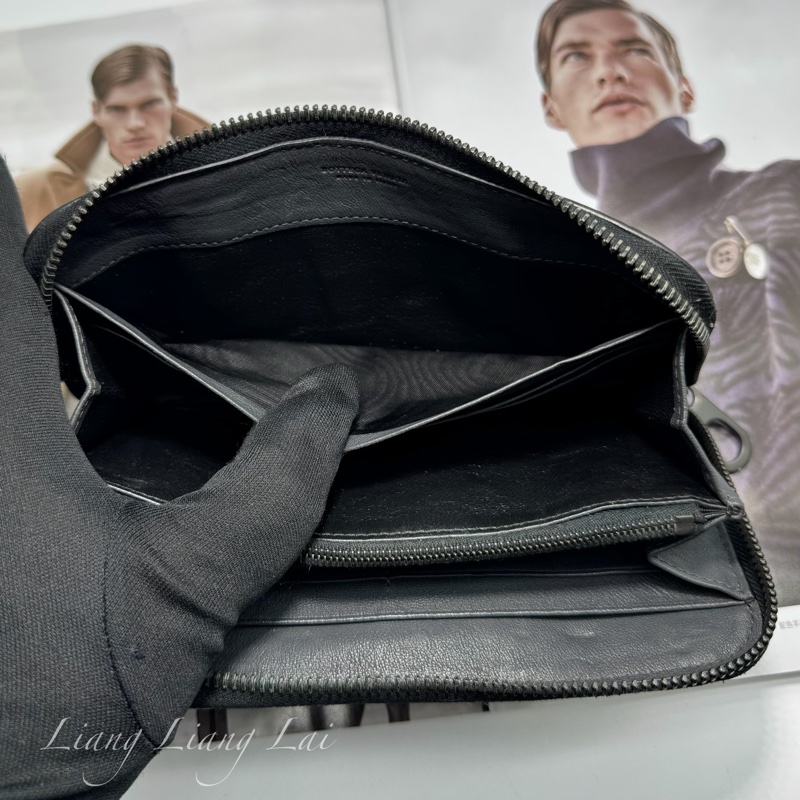 BOTTEGA VENETA BV 經典編織小牛皮拼接拉鍊長夾-6