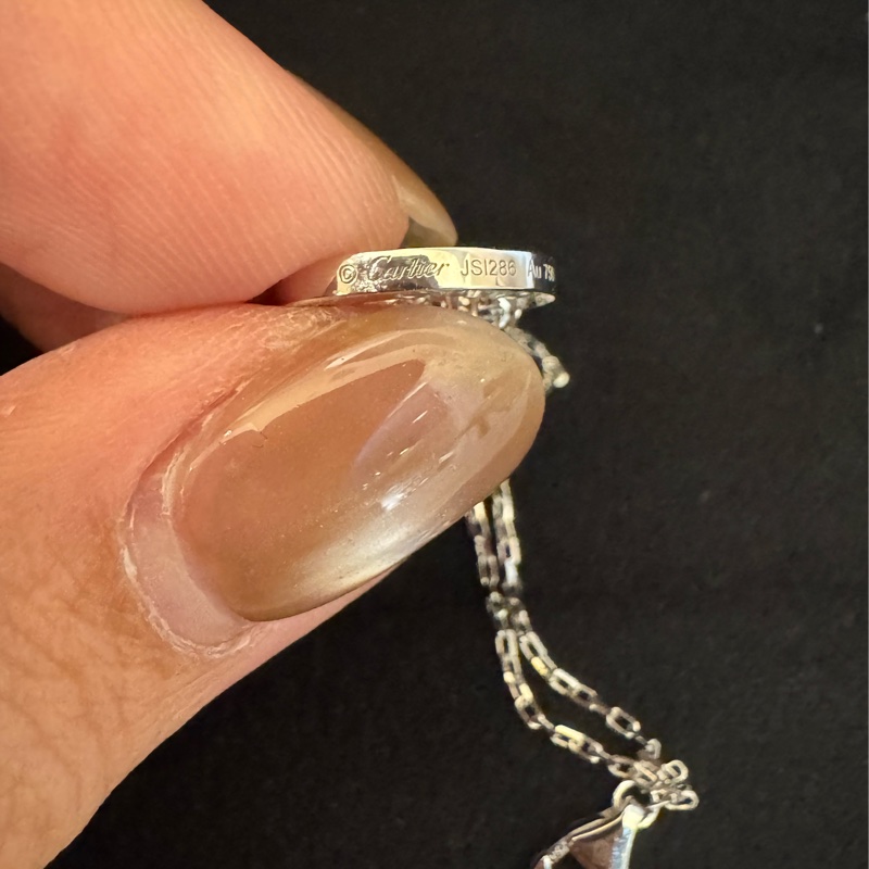 Cartier 銀圓圈小鑽love系列雙鏈手鏈 近全新半價割愛-1