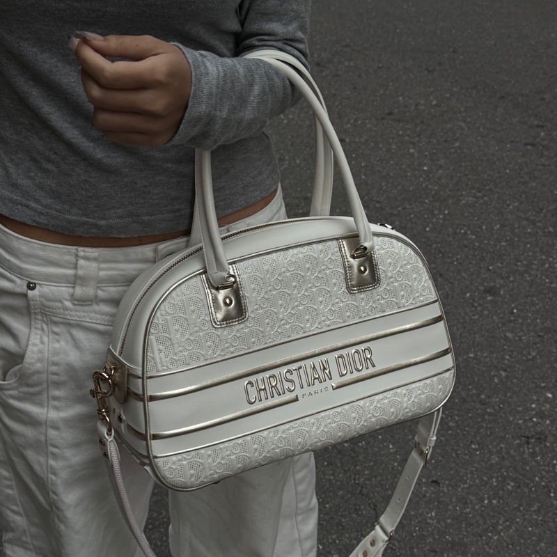 【超!級!新】 Dior Hobo Bowling 超限量款 老花保齡球包 (專櫃155,000)-34