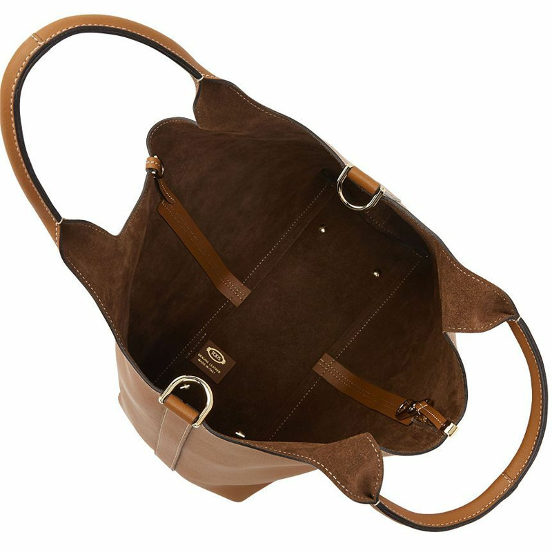 TODS 女士小號購物袋 XBWEBRF0200UBL2L83-5