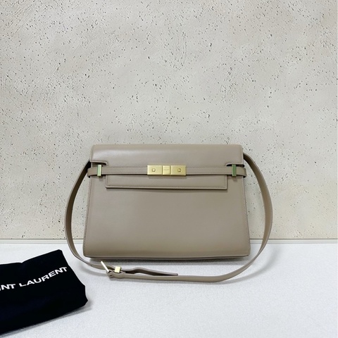 Saint Laurent 聖羅蘭 曼哈頓包 奶茶色 中號