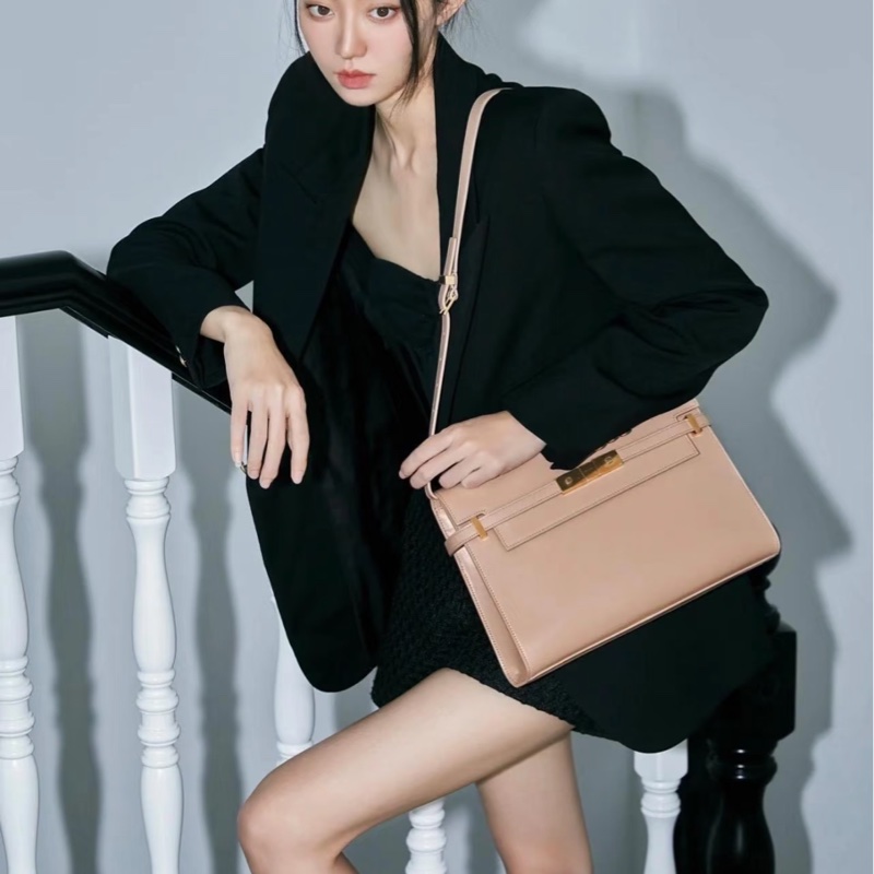 Saint Laurent 聖羅蘭 曼哈頓包 奶茶色 中號-5