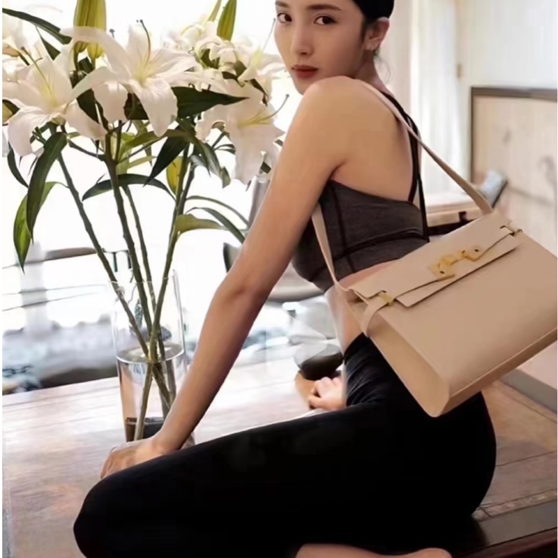 Saint Laurent 聖羅蘭 曼哈頓包 奶茶色 中號-7