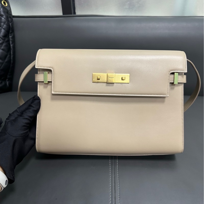 Saint Laurent 聖羅蘭 曼哈頓包 奶茶色 中號-8