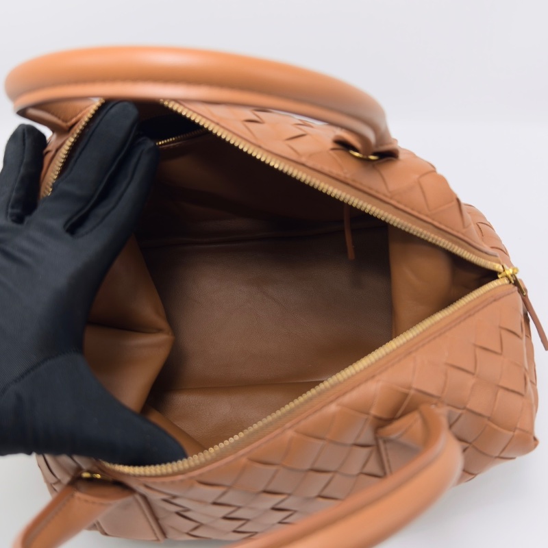 BV 棕色新款Bauletto中號手提肩背包30*17*12 98新配件塵袋購證-2