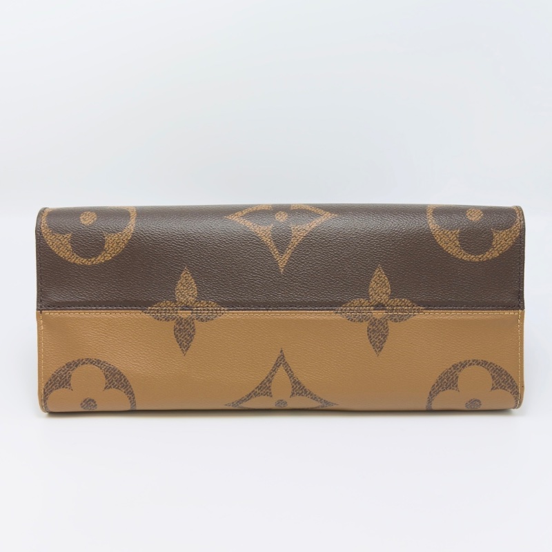 LV經典老花onthego中號手提肩背包 35*26*15 98新配件塵袋-4