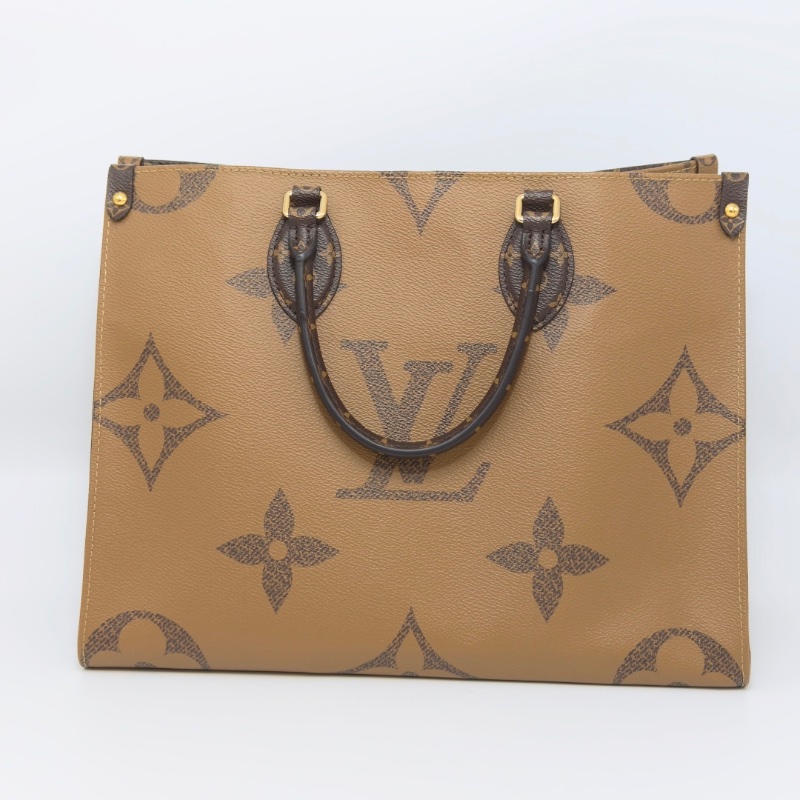 LV經典老花onthego中號手提肩背包 35*26*15 98新配件塵袋-6