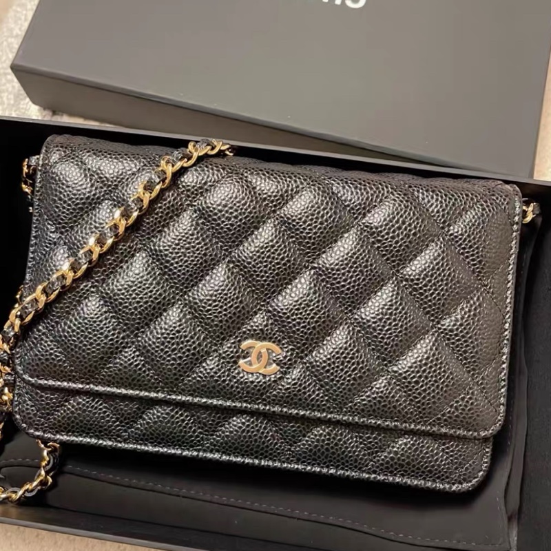 全網最低價 Chanel Woc 黑金 全新未用-2
