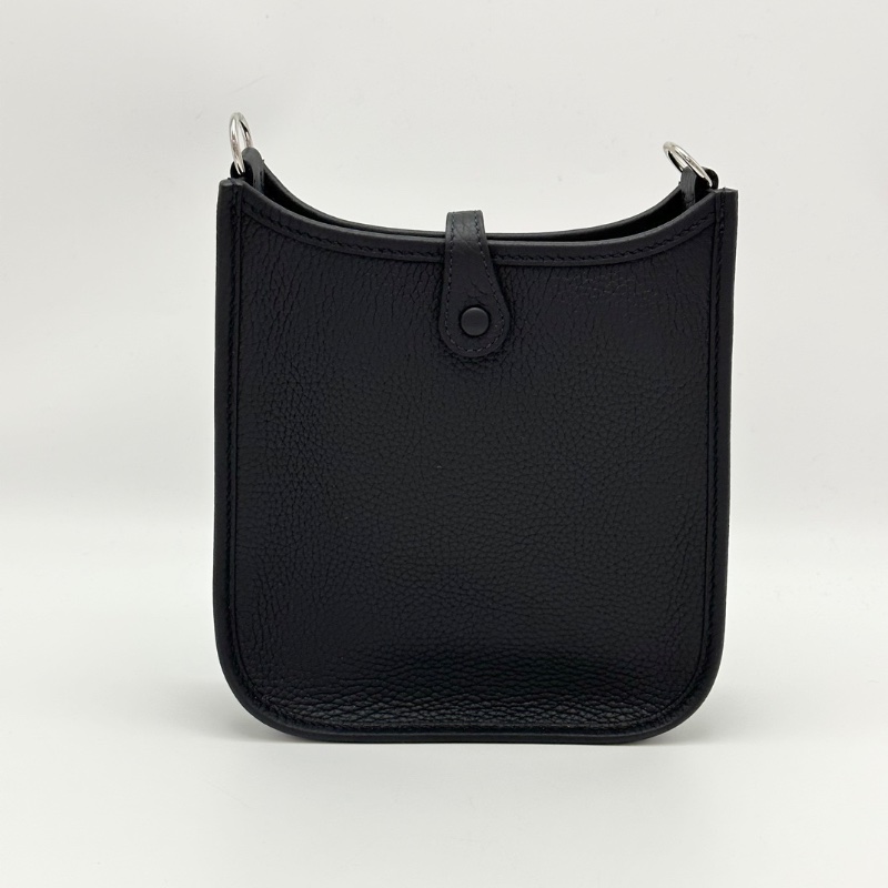 HERMES 黑銀mini evelyne 肩背斜背包17*17.5*5.5 全新閒置配件塵袋-6