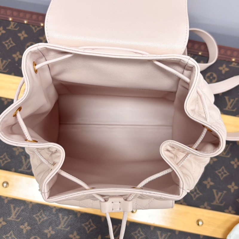 DIOR Caro新款胭脂粉色後背包 23*26.5*12.5 98新配件塵袋-2