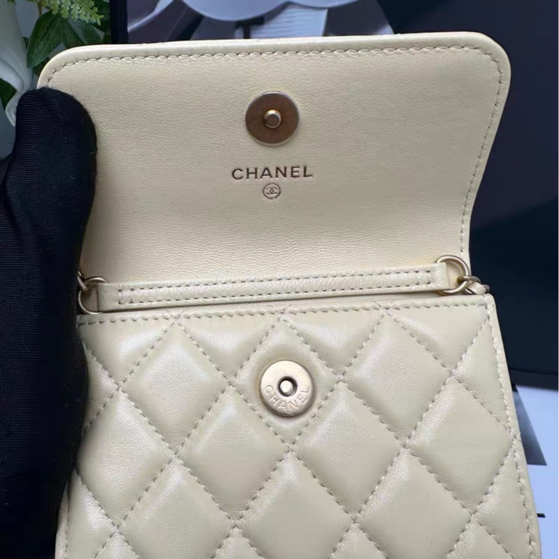 全網最低價 鵝黃色金球小廢包 97新-4