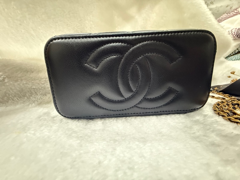 Chanel 香奈兒 黑色 長盒子 化妝箱 鏡子款-12