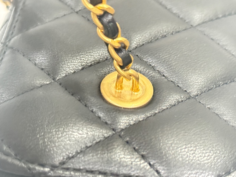 Chanel 香奈兒 黑色 長盒子 化妝箱 鏡子款-21