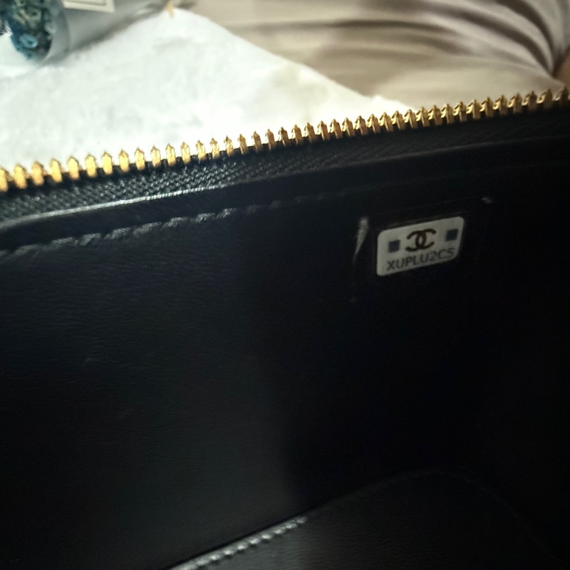 Chanel 香奈兒 黑色 長盒子 化妝箱 鏡子款-23