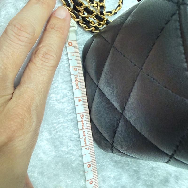 Chanel 香奈兒 黑色 長盒子 化妝箱 鏡子款-25