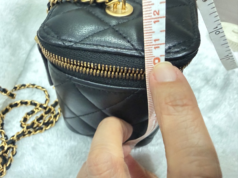 Chanel 香奈兒 黑色 長盒子 化妝箱 鏡子款-26