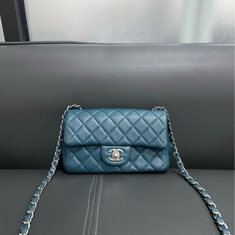 Chanel Mini Classic Flap 綠色-0