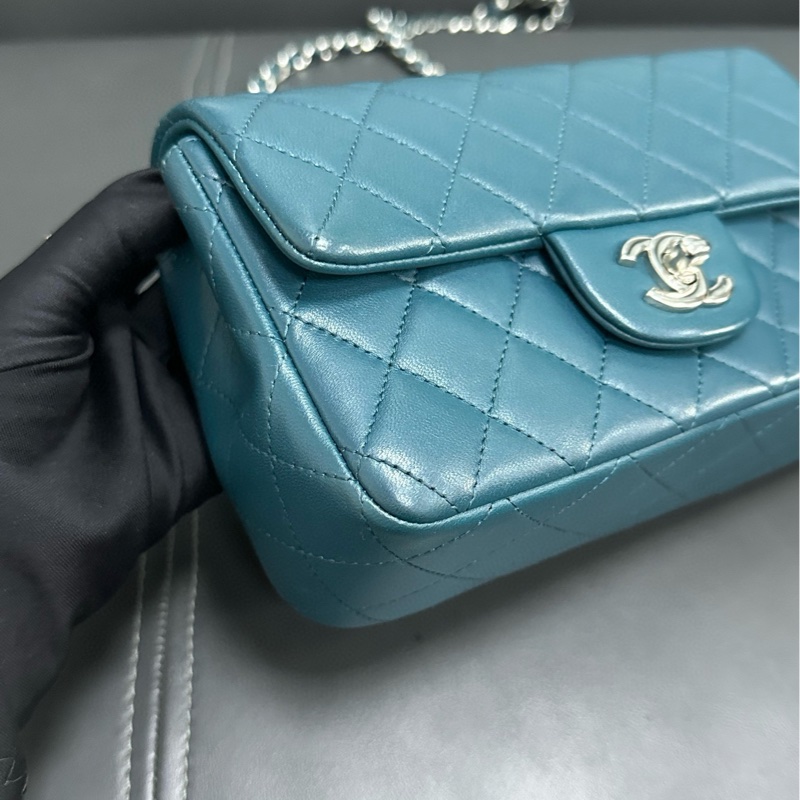 Chanel Mini Classic Flap 綠色-6