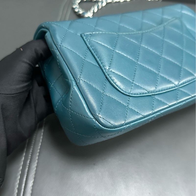 Chanel Mini Classic Flap 綠色-8
