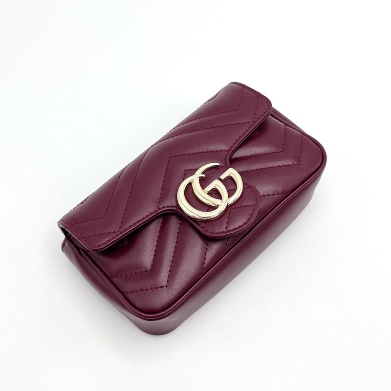 GUCCI 紅金扣marmont馬蒙mini肩背斜背包 17*10*4 99新配件塵袋-5