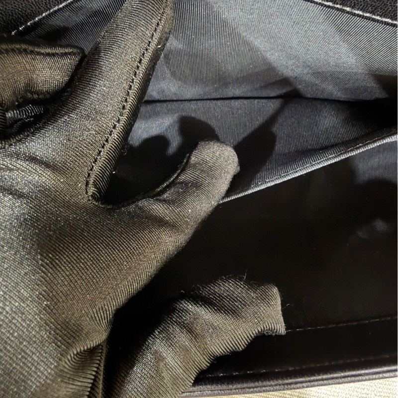 chanel香奈兒 Boy25黑金羊皮中號-26