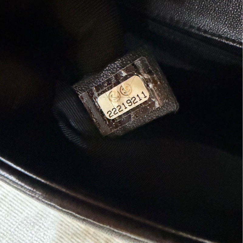 chanel香奈兒 Boy25黑金羊皮中號-28