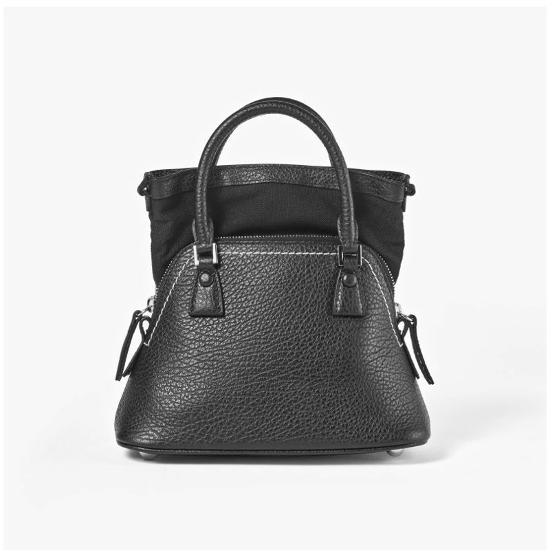 MAISON MARGIELA Stitch Grain Micro Chain Top Handle Tote Bag 5AC-5