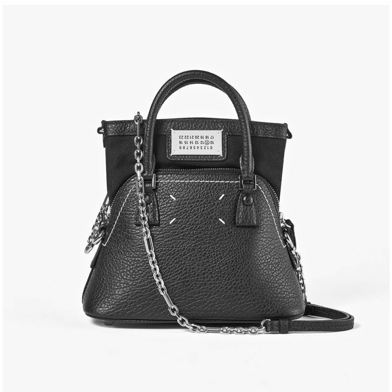 MAISON MARGIELA Stitch Grain Micro Chain Top Handle Tote Bag 5AC-6