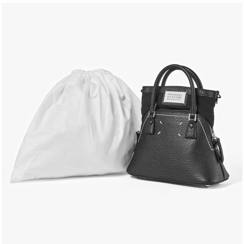 MAISON MARGIELA Stitch Grain Micro Chain Top Handle Tote Bag 5AC-8